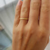 stacking minimalist notch ring for woman