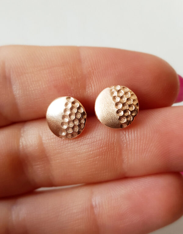 10mm auksiniai auskarai