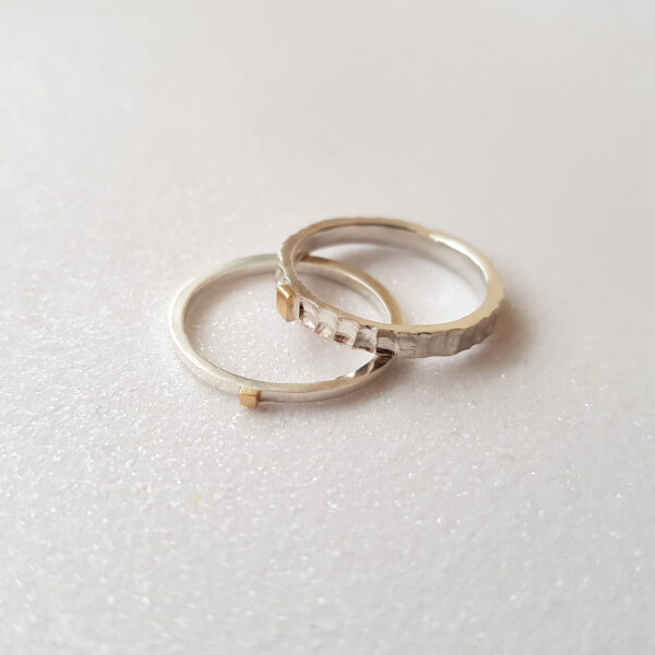 sidabriniu ziedu komplektas