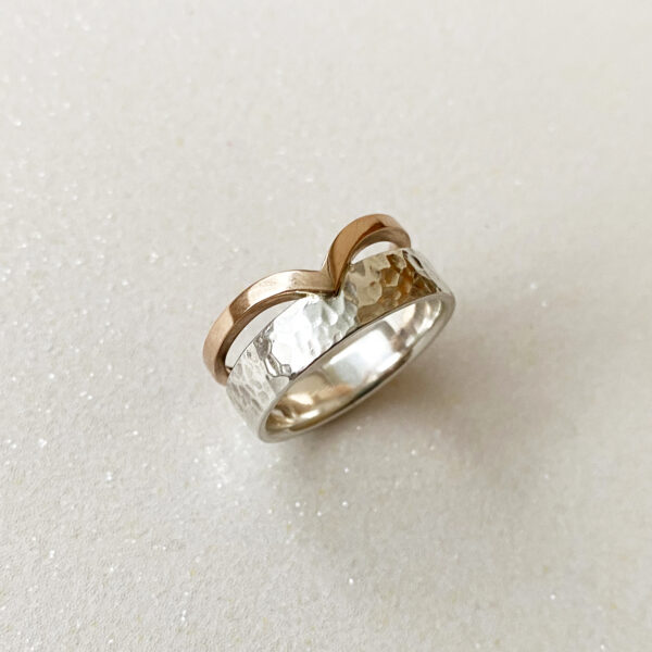 sidabro ir aukso ziedas