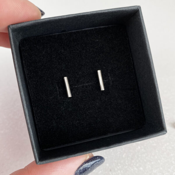 Sidabriniai minimalistiniai auskarai